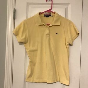 Vineyard Vines yellow polo size medium